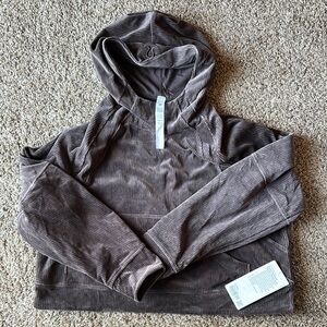 Lululemon scuba oversized crop velvet hoodie